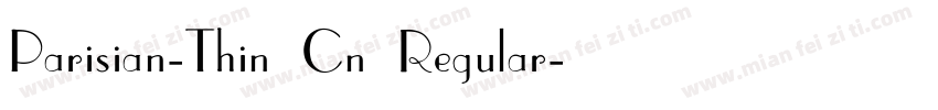 Parisian-Thin Cn Regular字体转换